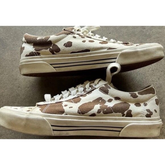 Vans Sid DX Anaheim Factory free range Cow Print Canvas Shoes Mens 8 Women’s 9.5 - Picture 12 of 16